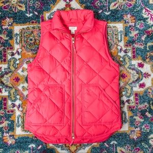 Coral Puffer Vest